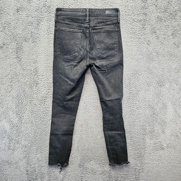 Abercrombie &‎ Fitch Jeans Women Size 26/2 Black Simone High Rise Ankle Skinny - Picture 8 of 9